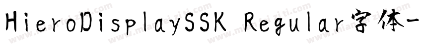 HieroDisplaySSK Regular字体字体转换